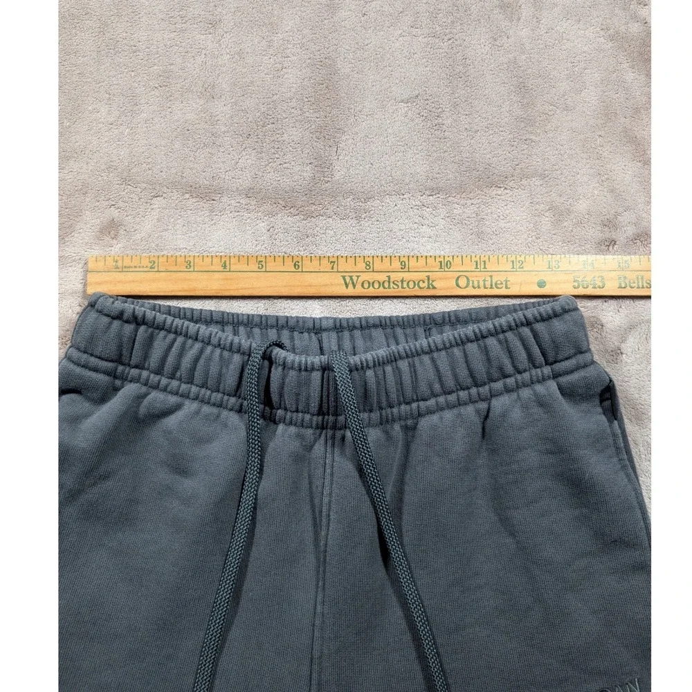 Jordan Wordmark Fleece Sweatpants Men Small Black Grey Embroidered Joggers